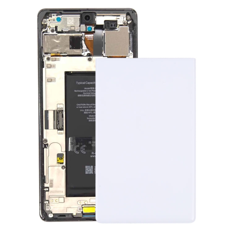 Battery Back Cover for Google Pixel 6a(White) - Back Cover by PMC TechLife | Online Shopping South Africa | PMC TechLife