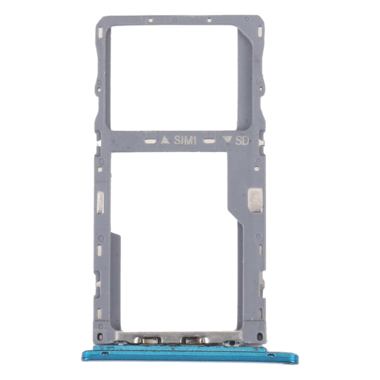 For Alcatel 3L 2020 Original SIM Card Tray + Micro SD Card Tray (Green) - Card Tray by PMC TechLife | Online Shopping South Africa | PMC TechLife
