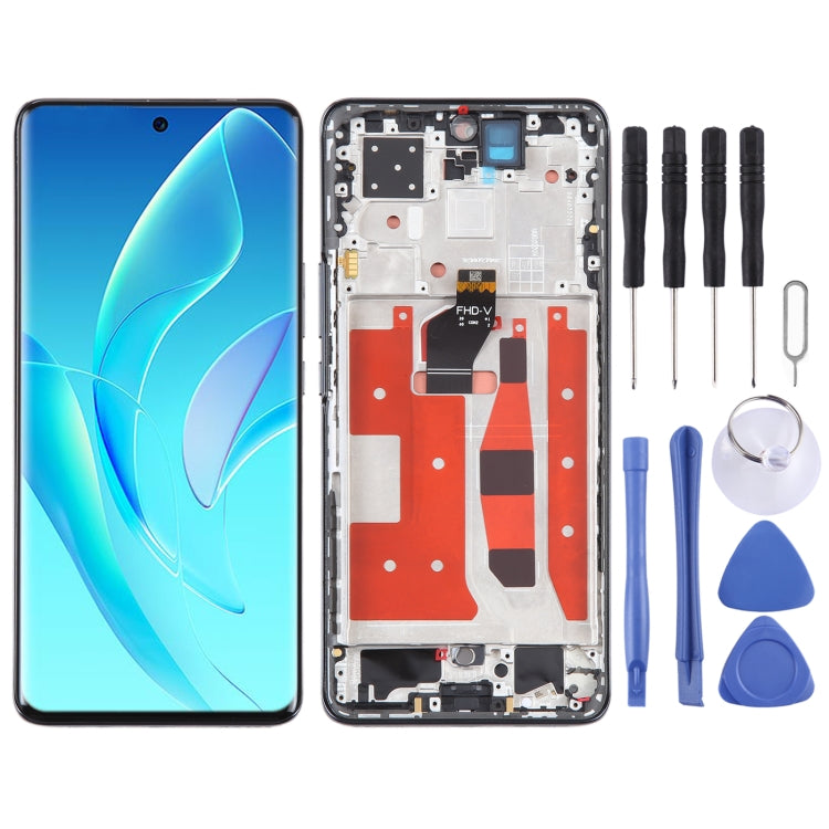 Original LCD Screen For Honor 60 Pro Digitizer Full Assembly with Frame(Black) - LCD Screen by PMC TechLife | Online Shopping South Africa | PMC TechLife