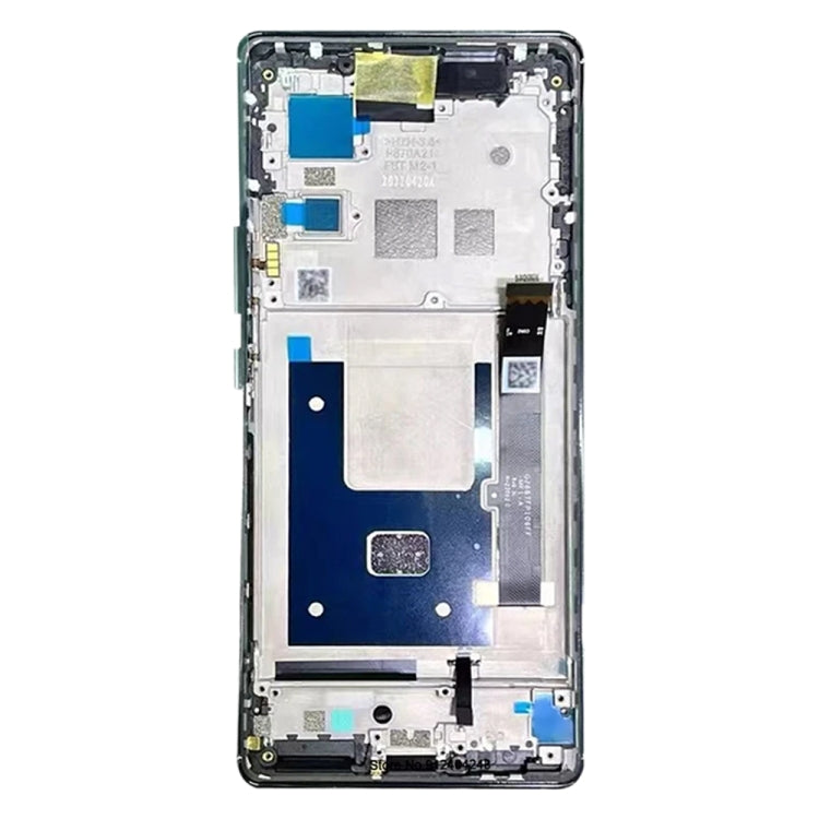 AMOLED LCD Screen For ZTE Axon 40 Pro A2023 Digitizer Full Assembly with Frame(Black) - For ZTE by PMC Jewellery | Online Shopping South Africa | PMC Jewellery