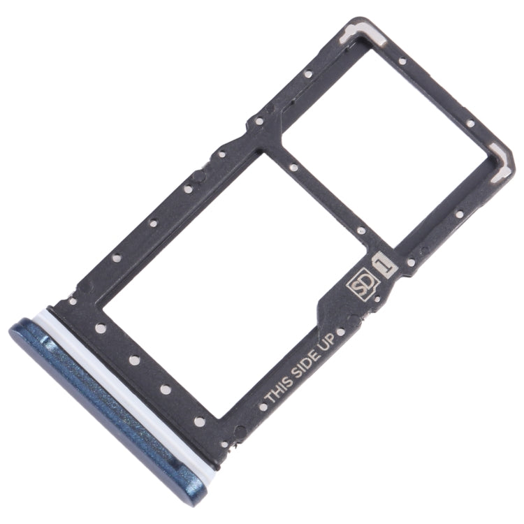For Motorola Moto E 2020 SIM Card Tray + Micro SD Card Tray (Blue) - Card Socket by PMC TechLife | Online Shopping South Africa | PMC TechLife