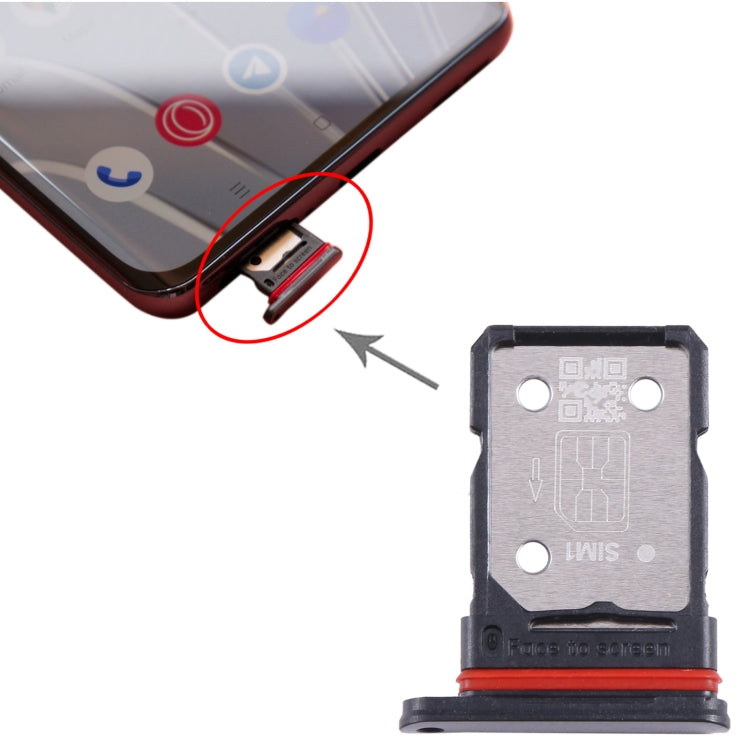 For OnePlus 11R CPH2487 SIM Card Tray + SIM Card Tray (Black) - Card Tray by PMC TechLife | Online Shopping South Africa | PMC TechLife | Buy Now Pay Later Mobicred