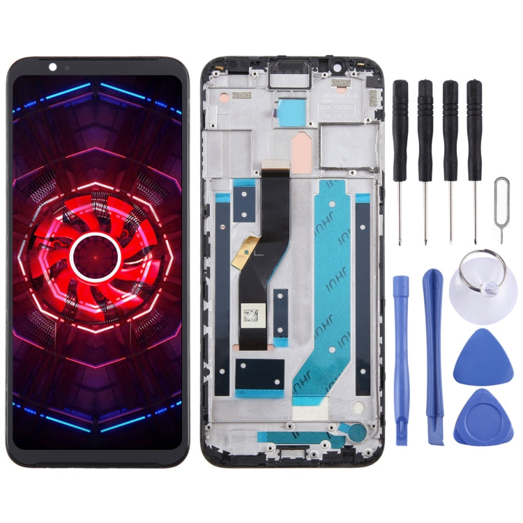 For ZTE Nubia Red Magic 3 NX627J LCD Screen Digitizer Full Assembly with Frame (Black) - For ZTE by PMC TechLife | Online Shopping South Africa | PMC TechLife
