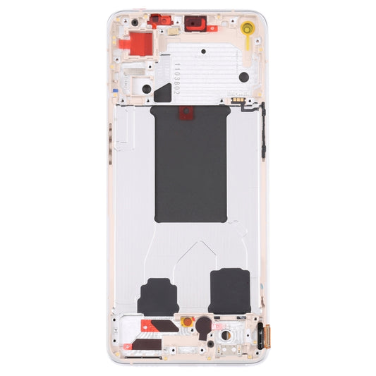 For OPPO Reno7 Pro 5G Front Housing LCD Frame Bezel Plate (Gold) - LCD Screen by PMC Jewellery | Online Shopping South Africa | PMC Jewellery