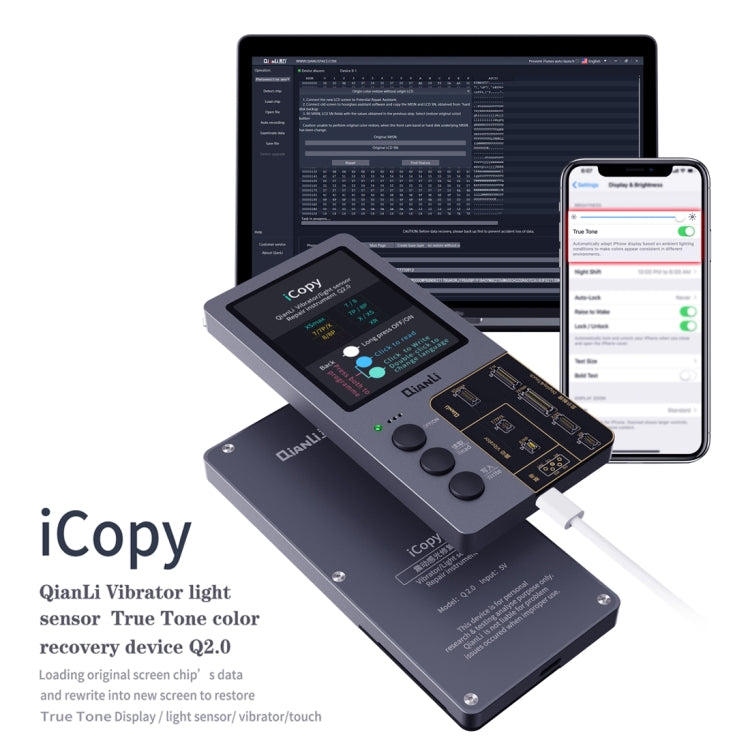 Qianli iCopy Plus 3 in 1 LCD Screen Original Color Repair Programmer For iPhone - free shipping - PMC TechLife - Order now!