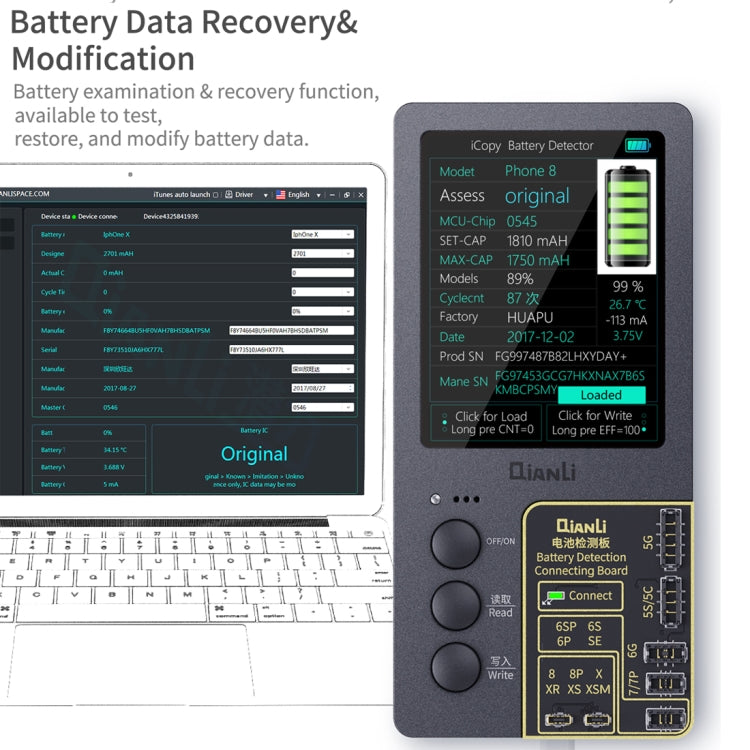 Qianli iCopy Plus 3 in 1 LCD Screen Original Color Repair Programmer For iPhone - free shipping - PMC TechLife - Order now!