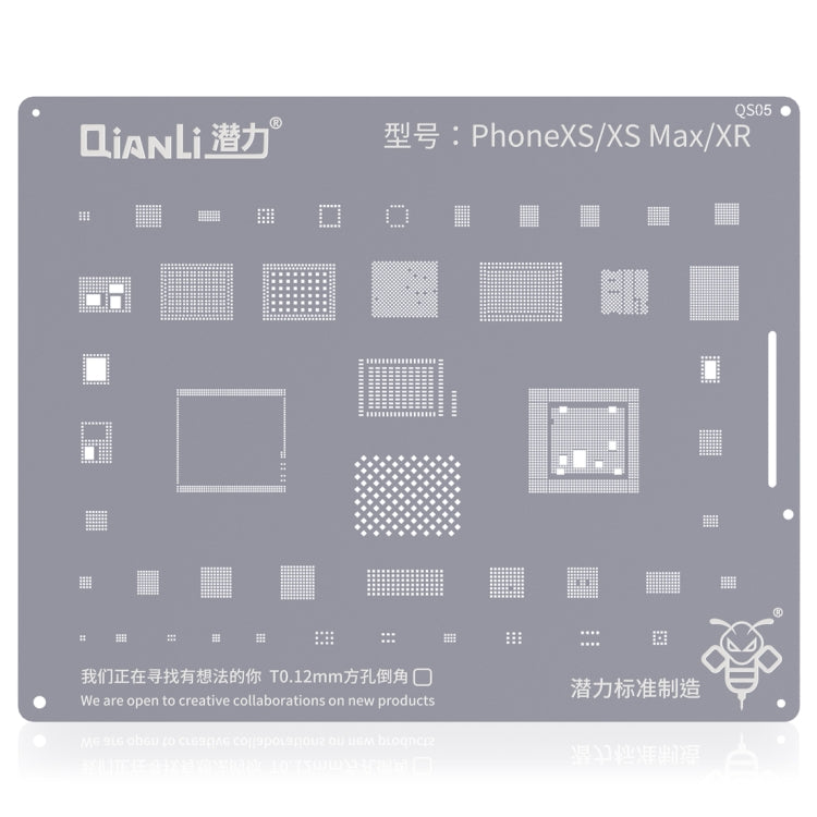 QIANLI QS05 Replacement Bumblebee Stencil For iPhone XR / XS / XS Max - BGA Stencils by PMC TechLife | Online Shopping South Africa | PMC TechLife | Buy Now Pay Later Mobicred