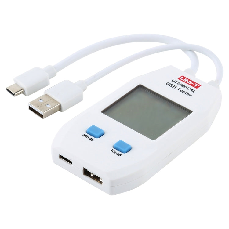 UNI-T USB Voltmeter Ammeter Tester UT658DUAL - Test Tools by PMC Jewellery | Online Shopping South Africa | PMC Jewellery