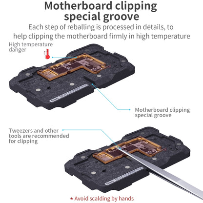 Qianli 10 in 1 Middle Frame Reballing Platform For iPhone X / XS / XS Max / 11 / 11 Pro / 11 Pro Max / 12 / 12 Pro / 12 mini / 12 Pro Max - Repair Platform by PMC Jewellery | Online Shopping South Africa | PMC Jewellery