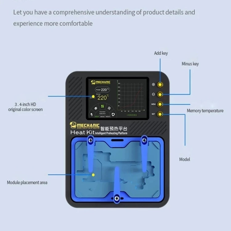 Mechanic Reflow Soldering Heating Platform , EU Plug - free shipping - PMC TechLife - Order now!