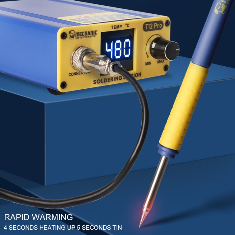 Mechanic T12 Pro Intelligent Anti-static Digital Heating Solder Station, EU Plug - free shipping - PMC TechLife - Order now!