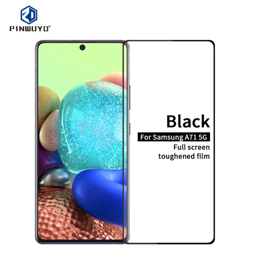 For Samsung Galaxy A71 5G PINWUYO 9H 2.5D Full Screen Tempered Glass Film(Black) - Galaxy Tempered Glass by PINWUYO | Online Shopping South Africa | PMC Jewellery | Buy Now Pay Later Mobicred