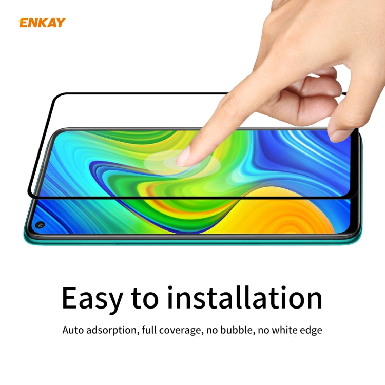 For Redmi 10X 4G / Redmi Note 9 10 PCS ENKAY Hat-Prince Full Glue 0.26mm 9H 2.5D Tempered Glass Full Coverage Film -  by ENKAY | Online Shopping South Africa | PMC Jewellery