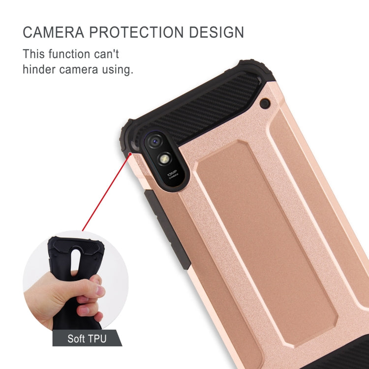 For Xiaomi Redmi 9A Magic Armor TPU + PC Combination Case(Black) - free shipping - PMC TechLife - Order now!
