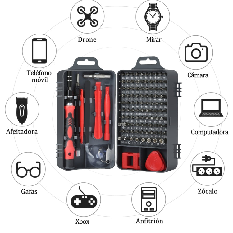 115 in 1 Precision Screw Driver Mobile Phone Computer Disassembly Maintenance Tool Set(Black) - Screwdriver Set by PMC Jewellery | Online Shopping South Africa | PMC Jewellery