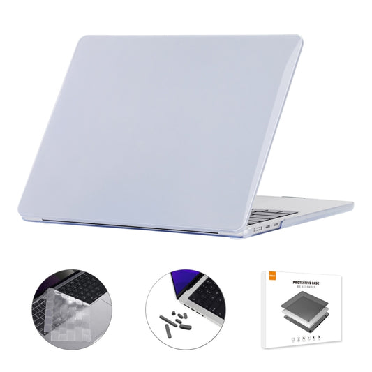 For MacBook Air 13.6 2022/2024 A2681 M2 / A3113 M3 US Version ENKAY 3 in 1 Crystal Laptop Case with TPU Keyboard Film / Anti-dust Plugs (Sierra Blue) - MacBook Air Cases by ENKAY | Online Shopping South Africa | PMC Jewellery | Buy Now Pay Later Mobicred