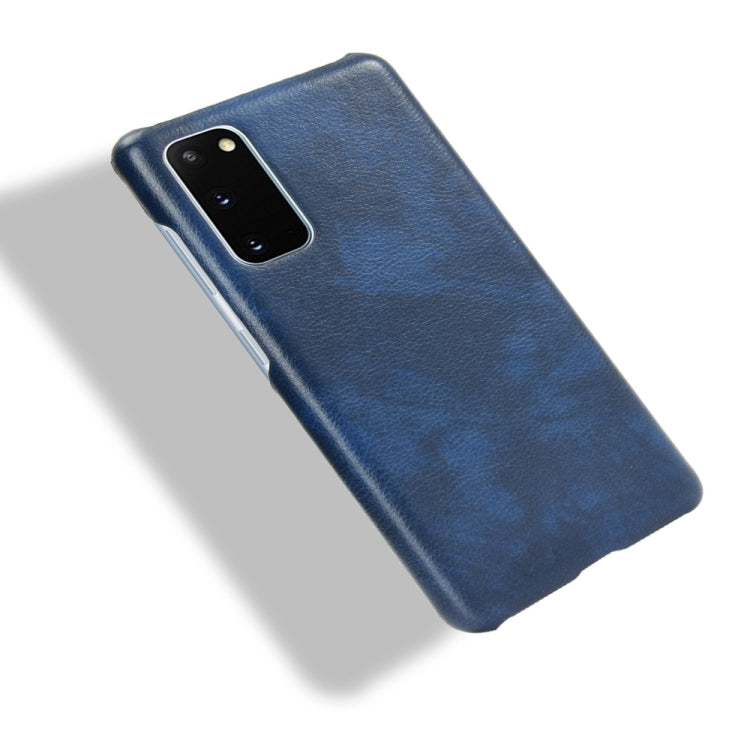 For Samsung Galaxy S20 FE Shockproof Litchi Texture PC + PU Case(Blue) - Galaxy S20 FE Cases by NILLKIN | Online Shopping South Africa | PMC Jewellery