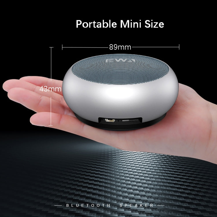 EWA A110 IPX5 Waterproof Portable Mini Metal Wireless Bluetooth Speaker Supports 3.5mm Audio & 32GB TF Card & Calls(Black) - Mini Speaker by EWA | Online Shopping South Africa | PMC Jewellery | Buy Now Pay Later Mobicred