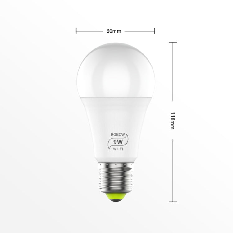 9W 220V E27 RGBCW WIFI LED Smart Bulb Wireless Smart Home Automation Light - Smart Light Bulbs by PMC Jewellery | Online Shopping South Africa | PMC Jewellery