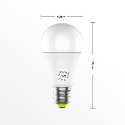 9W 220V E27 RGBCW WIFI LED Smart Bulb Wireless Smart Home Automation Light - Smart Light Bulbs by PMC Jewellery | Online Shopping South Africa | PMC Jewellery