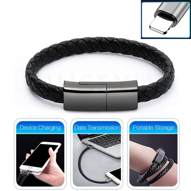 XJ-28 3A USB to 8 Pin Creative Bracelet Data Cable, Cable Length: 22.5cm(White) - Multifunction Cable by PMC TechLife | Online Shopping South Africa | PMC TechLife