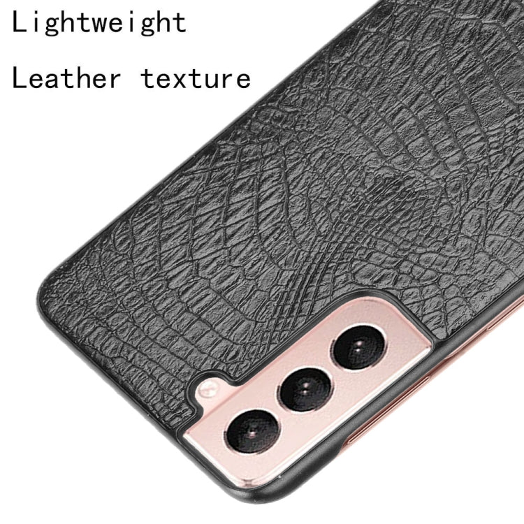 For Samsung Galaxy S21+ 5G / S21 Plus 5G Shockproof Crocodile Texture PC + PU Case(Black) - free shipping - PMC TechLife - Order now!