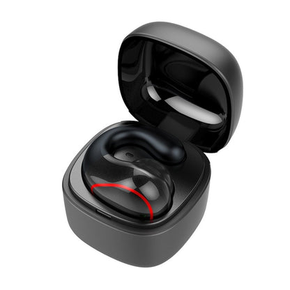T25 Over-ear Bluetooth 5.0 Single-ear Invisible Wireless Earphone High Definition Call Super Long Standby Bone Conduction Earphone(Black) - Bluetooth Earphone by PMC Jewellery | Online Shopping South Africa | PMC Jewellery