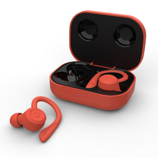 T20 TWS Bluetooth Hooks Wireless Sports Headphones with Charging Box IPX6 Waterproof Noise-cancelling Earphones(Orange) - Bluetooth Earphone by PMC Jewellery | Online Shopping South Africa | PMC Jewellery