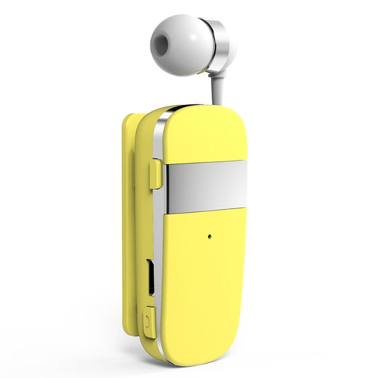 K53 Stereo Wireless Bluetooth Headset Calls Remind Vibration Wear-Clip Driver Auriculares Earphone For Phone(Yellow) - Bluetooth Earphone by PMC Jewellery | Online Shopping South Africa | PMC Jewellery