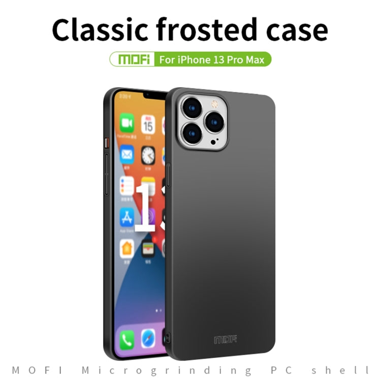 For iPhone 13 Pro Max  MOFI Frosted PC Ultra-thin Hard Case(Black) - free shipping - PMC TechLife - Order now!
