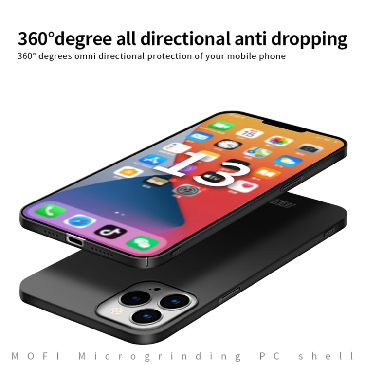 For iPhone 13 Pro Max  MOFI Frosted PC Ultra-thin Hard Case(Black) - free shipping - PMC TechLife - Order now!