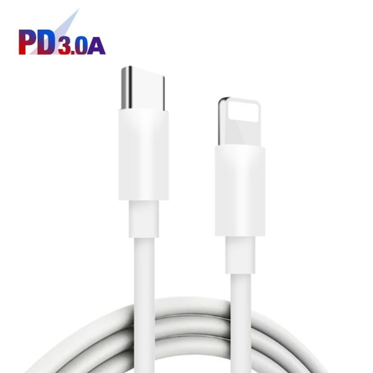 002 40W Dual Port PD / Type-C Fast Charger with USB-C to 8 Pin Data Cable, US Plug(Black) - USB Charger by PMC TechLife | Online Shopping South Africa | PMC TechLife | Buy Now Pay Later Mobicred
