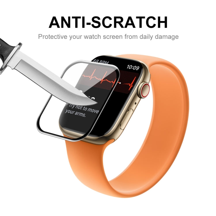 2 PCS ENKAY Hat-Prince 3D Curved Edge Full Coverage Full Tempered Glass HD Screen Protector Film For Apple Watch Series 7 45mm(Transparent) - Others by ENKAY | Online Shopping South Africa | PMC Jewellery | Buy Now Pay Later Mobicred