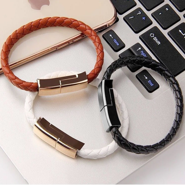 XJ-73 20cm USB to 8 Pin Bracelet Charging Data Cable(Brown) - Multifunction Cable by PMC TechLife | Online Shopping South Africa | PMC TechLife