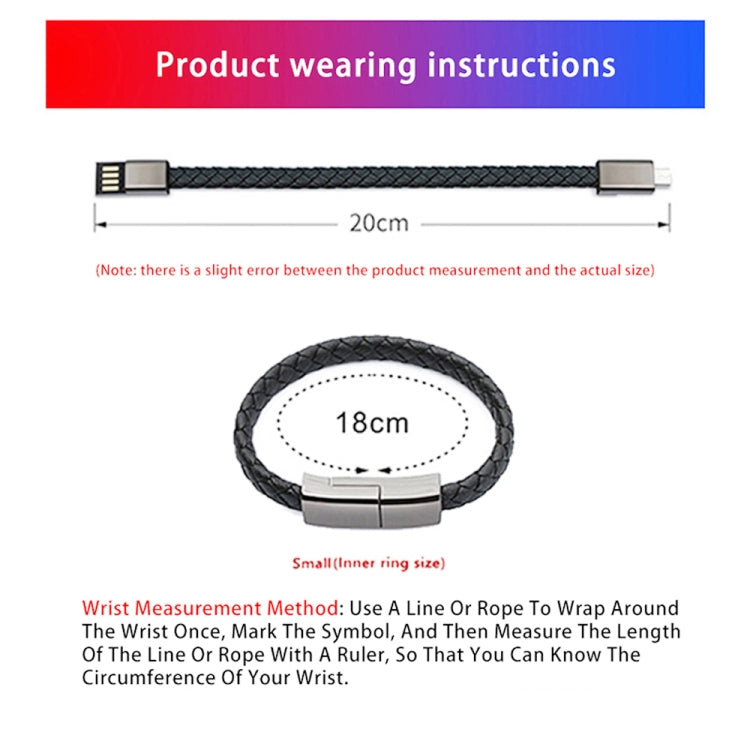 XJ-73 20cm USB to 8 Pin Bracelet Charging Data Cable(Brown) - Multifunction Cable by PMC TechLife | Online Shopping South Africa | PMC TechLife