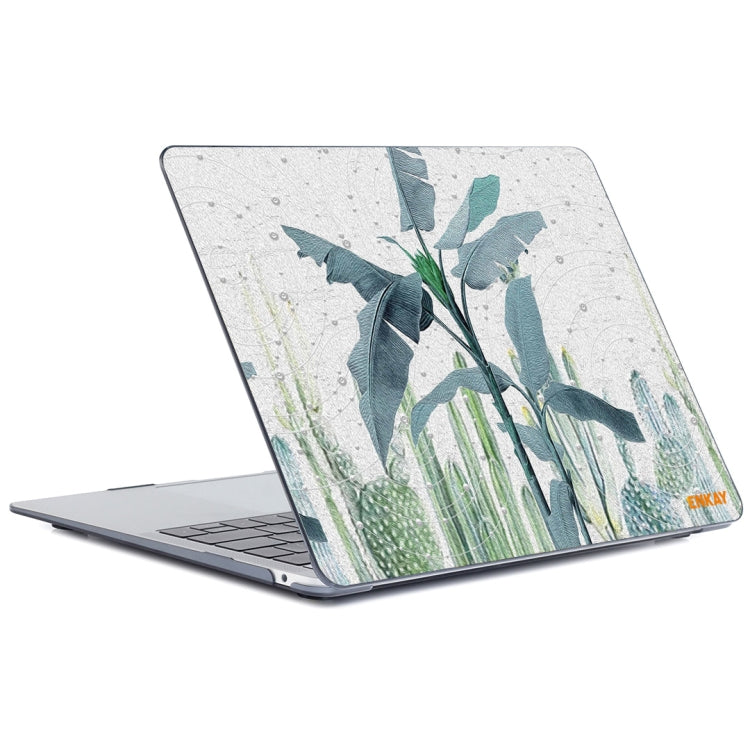 ENKAY Hat-Prince Natural Series Laotop Protective Crystal Case for MacBook Pro 13.3 inch A1706 / A1708 / A1989 / A2159(Banana Leaves) - MacBook Pro Cases by ENKAY | Online Shopping South Africa | PMC Jewellery