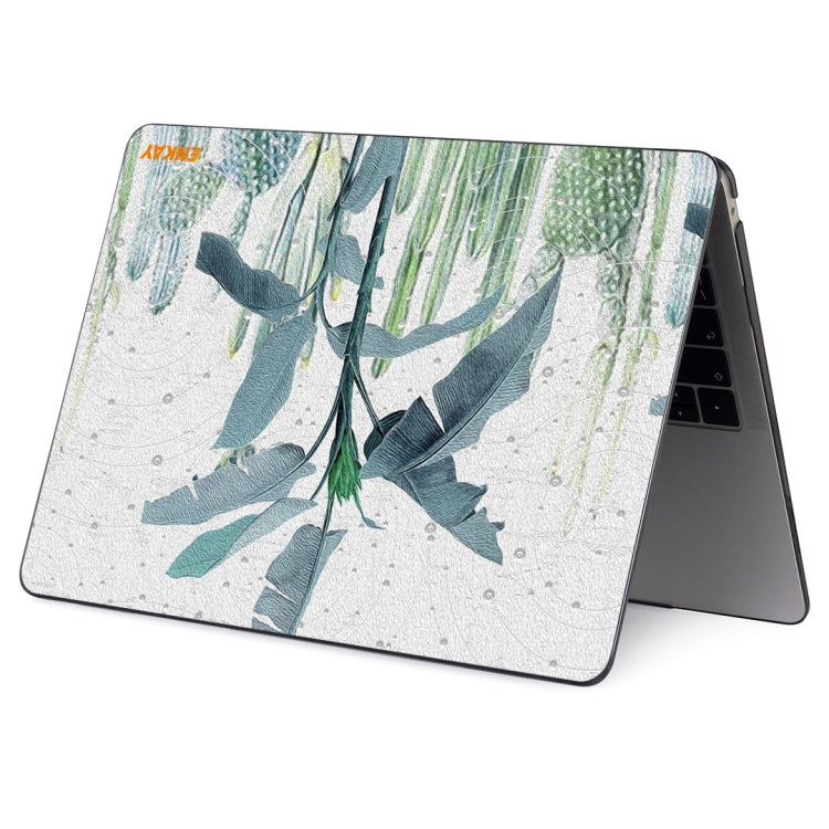 ENKAY Hat-Prince Natural Series Laotop Protective Crystal Case for MacBook Pro 16 inch A2141(Banana Leaves) - MacBook Pro Cases by ENKAY | Online Shopping South Africa | PMC Jewellery