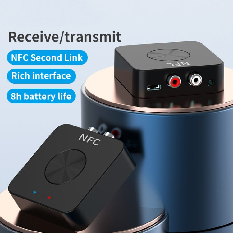 BT-21 NFC Bluetooth 5.0 Receiver & Transmitter RCA 3.5mm AUX Audio Adapter - Audio Receiver Transmitter by PMC Jewellery | Online Shopping South Africa | PMC Jewellery