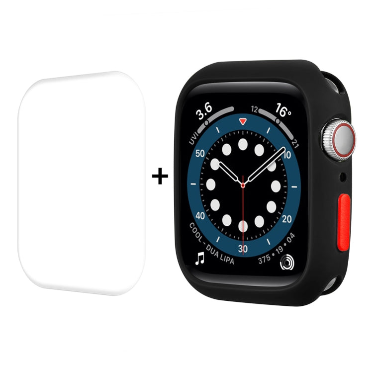 ENKAY  TPU Case  + Full Coverage PET Screen Protector For Apple Watch Series 8 / 7 41mm(Black) - free shipping - PMC TechLife - Order now!