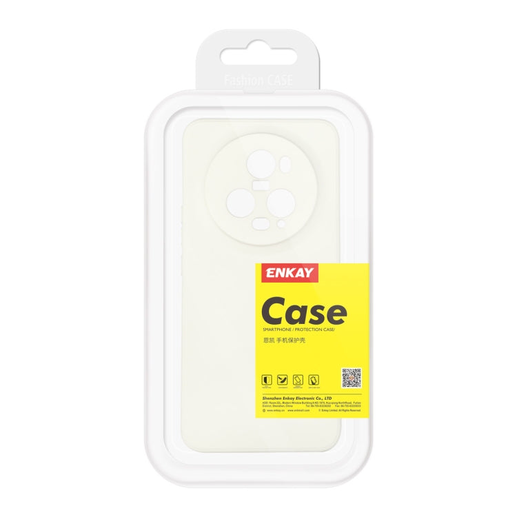For Honor Magic5 Pro ENKAY Liquid Silicone Soft Shockproof Phone Case(Beige) - Honor Cases by ENKAY | Online Shopping South Africa | PMC TechLife | Buy Now Pay Later Mobicred