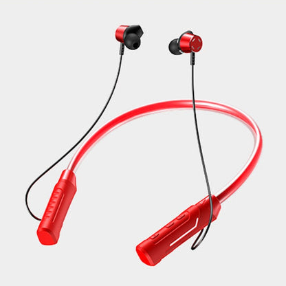 JG4 Flashing LED Neck-mounted Stereo Bluetooth Wireless Earphone(Red) - Neck-mounted Earphone by PMC Jewellery | Online Shopping South Africa | PMC Jewellery