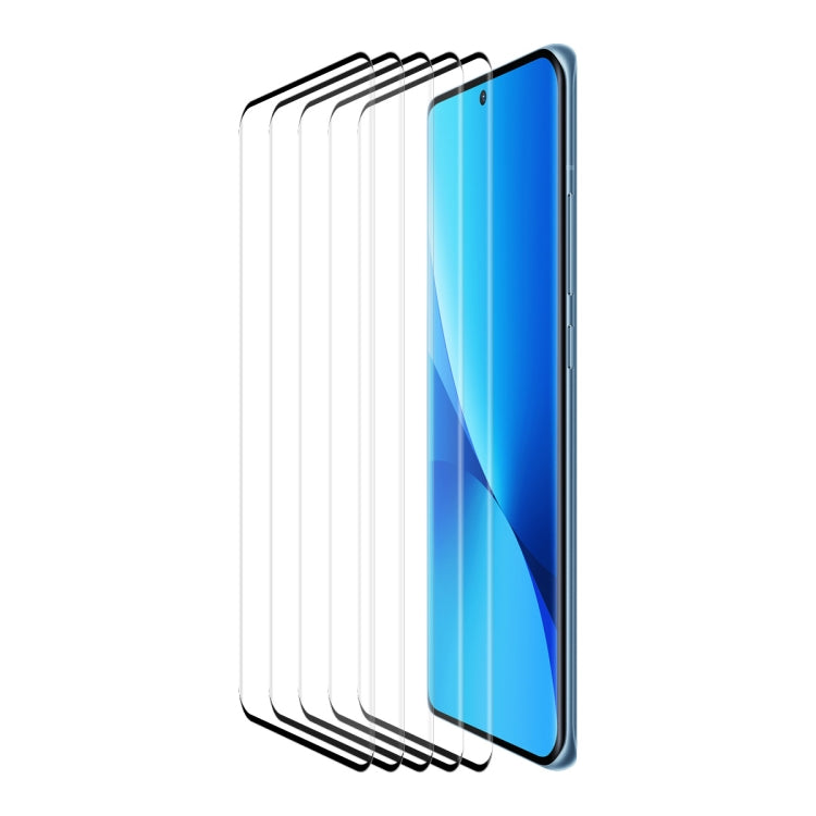 5 PCS For Xiaomi 12 Pro / 12S Pro ENKAY 3D Hot Bending Explosion-proof Full Tempered Glass Film - 12 Pro Tempered Glass by ENKAY | Online Shopping South Africa | PMC Jewellery