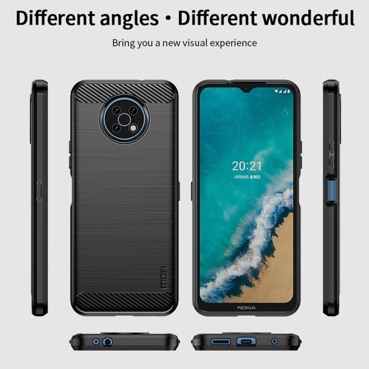 For Nokia G50 MOFI Gentleness Brushed Carbon Fiber Soft TPU Case(Black) - Nokia Cases by MOFI | Online Shopping South Africa | PMC TechLife | Buy Now Pay Later Mobicred