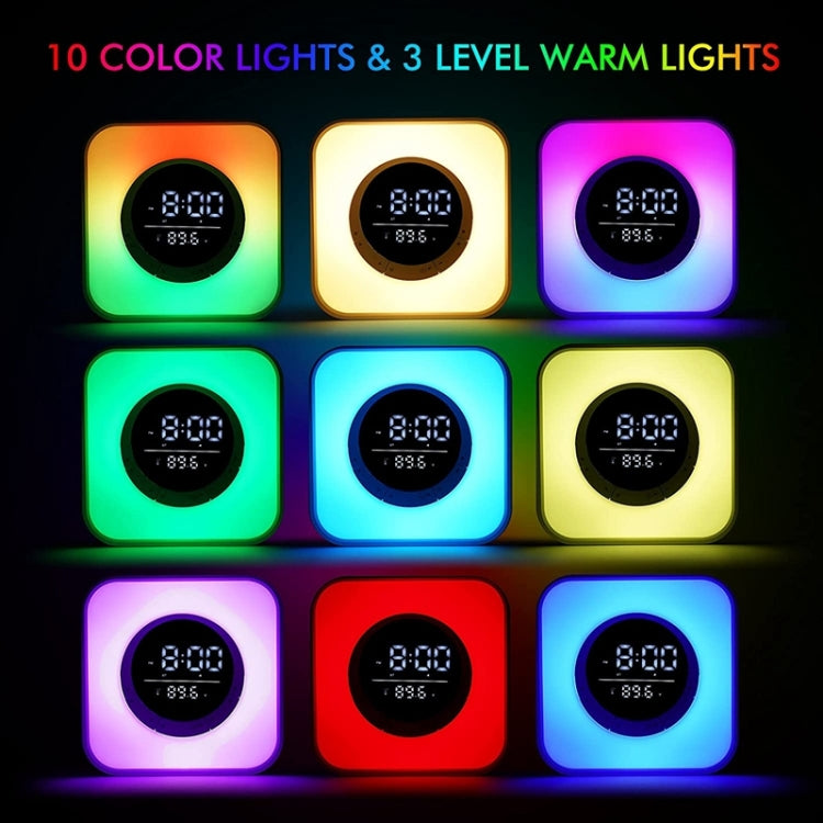 P10 LED Atmosphere Light Bluetooth Speaker with Alarm Thermometer Function - Desktop Speaker by PMC TechLife | Online Shopping South Africa | PMC TechLife