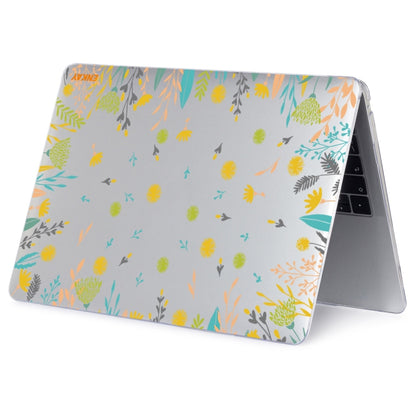 ENKAY Flower Series Pattern Laotop Protective Crystal Case For MacBook Pro 14.2 inch A2442 (2021)(Dandelion) - MacBook Pro Cases by ENKAY | Online Shopping South Africa | PMC Jewellery