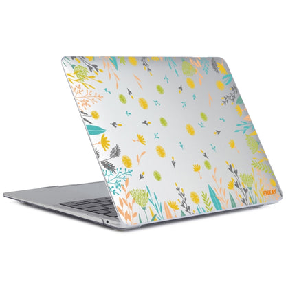 ENKAY Flower Series Pattern Laotop Protective Crystal Case For MacBook Pro 15.4 inch A1707 / A1990(Dandelion) - MacBook Pro Cases by ENKAY | Online Shopping South Africa | PMC Jewellery