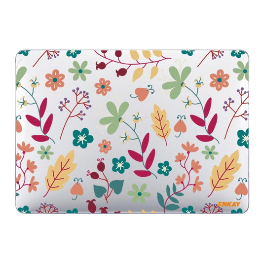 ENKAY Flower Series Pattern Laotop Protective Crystal Case for MacBook Pro 16 inch A2141(Spring) - MacBook Pro Cases by ENKAY | Online Shopping South Africa | PMC Jewellery