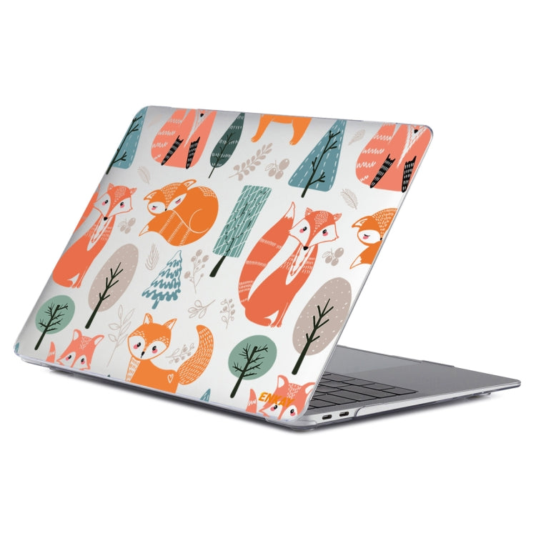 For MacBook Air 13.3 inch A1932 / A2179 / A2337 ENKAY Animal Series Pattern Laotop Protective Crystal Case(Fox) - MacBook Air Cases by ENKAY | Online Shopping South Africa | PMC Jewellery