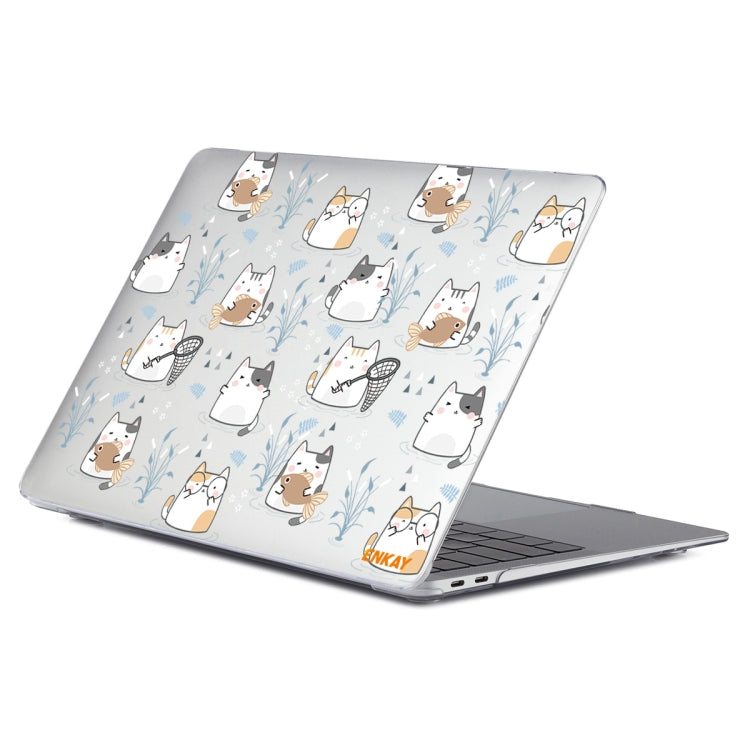 ENKAY Animal Series Pattern Laotop Protective Crystal Case For MacBook Pro 13.3 inch A2251 / A2289 / A2338 2020(Cute Cat) - MacBook Pro Cases by ENKAY | Online Shopping South Africa | PMC Jewellery