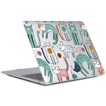 ENKAY Animal Series Pattern Laotop Protective Crystal Case For MacBook Pro 13.3 inch A2251 / A2289 / A2338 2020(Thin Cat) - MacBook Pro Cases by ENKAY | Online Shopping South Africa | PMC Jewellery